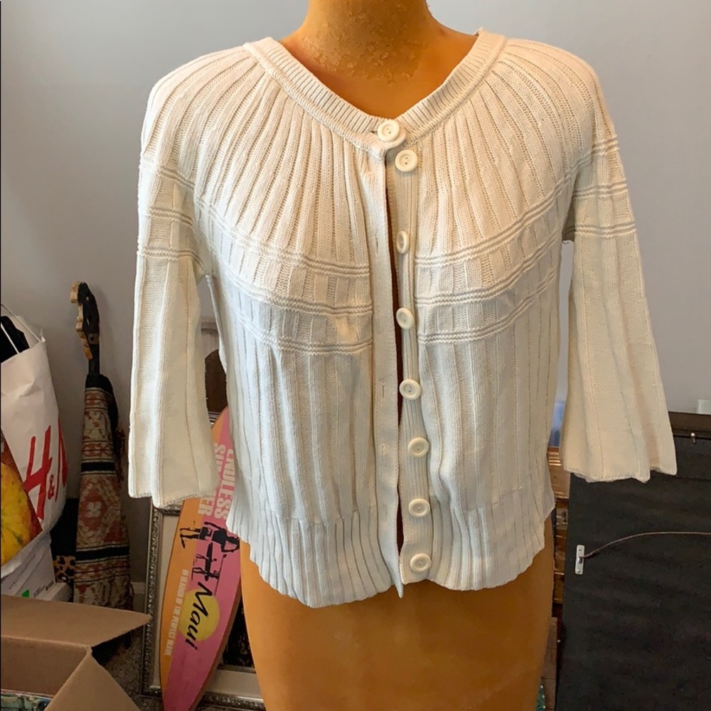 Cream color cardigan
